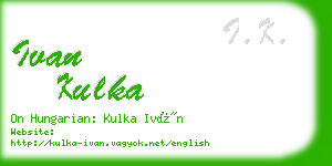 ivan kulka business card